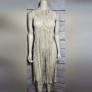 Gorgeous macreme lace dress coverup